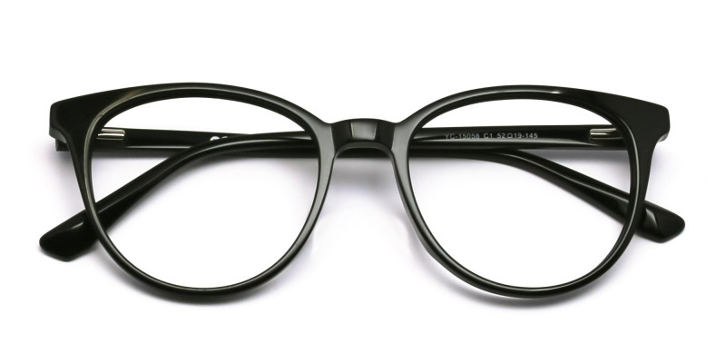 black round eyeglasses-1