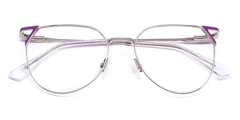 metal cat eye glasses-1