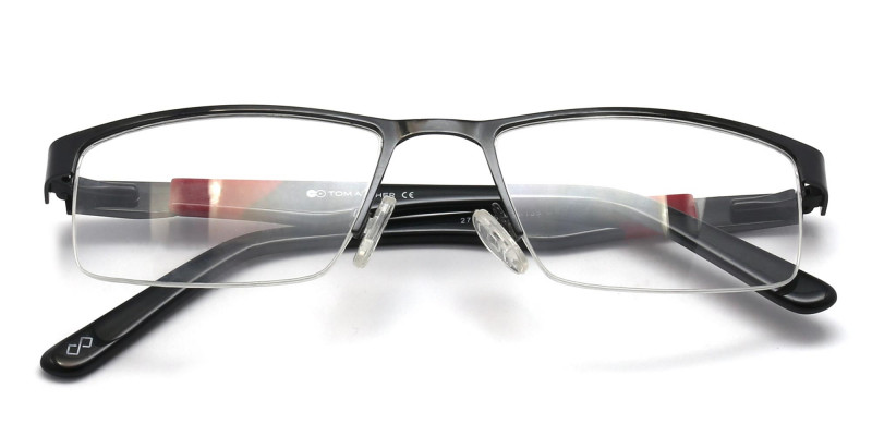 Rectangular Glasses in Black - 1