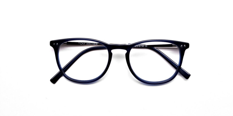 Dark Blue Round Glasses, Eyeglasses