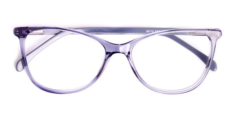 space grey cat eye glasses-1