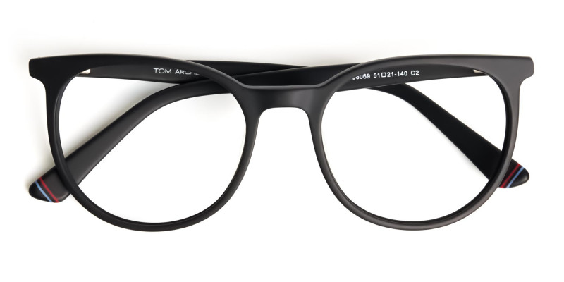 Designer-matte-Black-Full-Rim-Round-Glasses-Frames-1