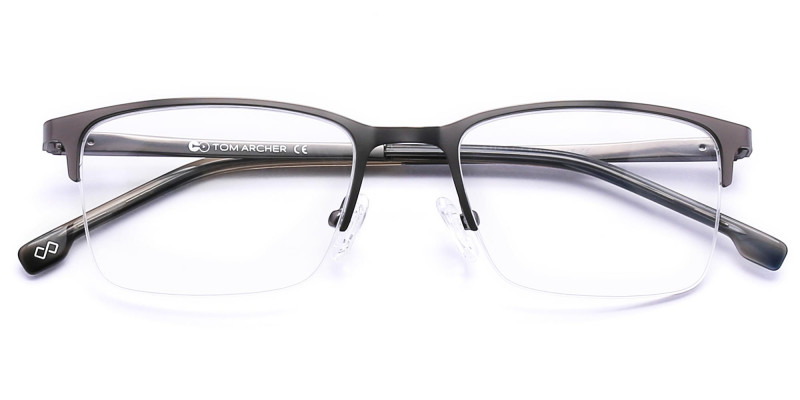 Semi Rimless Square Glasses-1