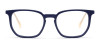 blue square eyeglass frames