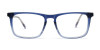 blue rectangle eyeglasses