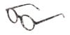 Marble Grey Acetate Round Eyeglasses Unisex