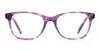 Violet Purple Marble Acetate Rectangle Glasses