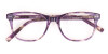 Violet Purple Marble Acetate Rectangle Glasses