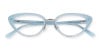 Crystal Blue Cat Eye Glasses