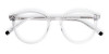 crystal clear and transparent round glasses frames