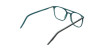 Black & Teal Aviator Spectacles  