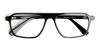 Black and Grey Rectangular Full Rim Glasses frames
