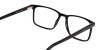 designer black rectangular glasses frames