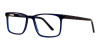 navy blue rectangular glasses frames
