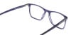 Dusty Grey Rectangular Full Rim Glasses