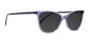 transparent space grey cat eye brown tinted sunglasses frames