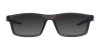 Black Rectangle Cycling Sunglasses For Men & Women with Grey Tint