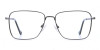 Gunmetal Square Glasses, Eyeglass