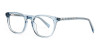 crystal clear or transparent blue full rim glasses frames
