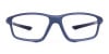 Rectangular Blue Prescription Sports Glasses For Cycling 