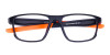 Black and Orange Clear Cycling Glasses