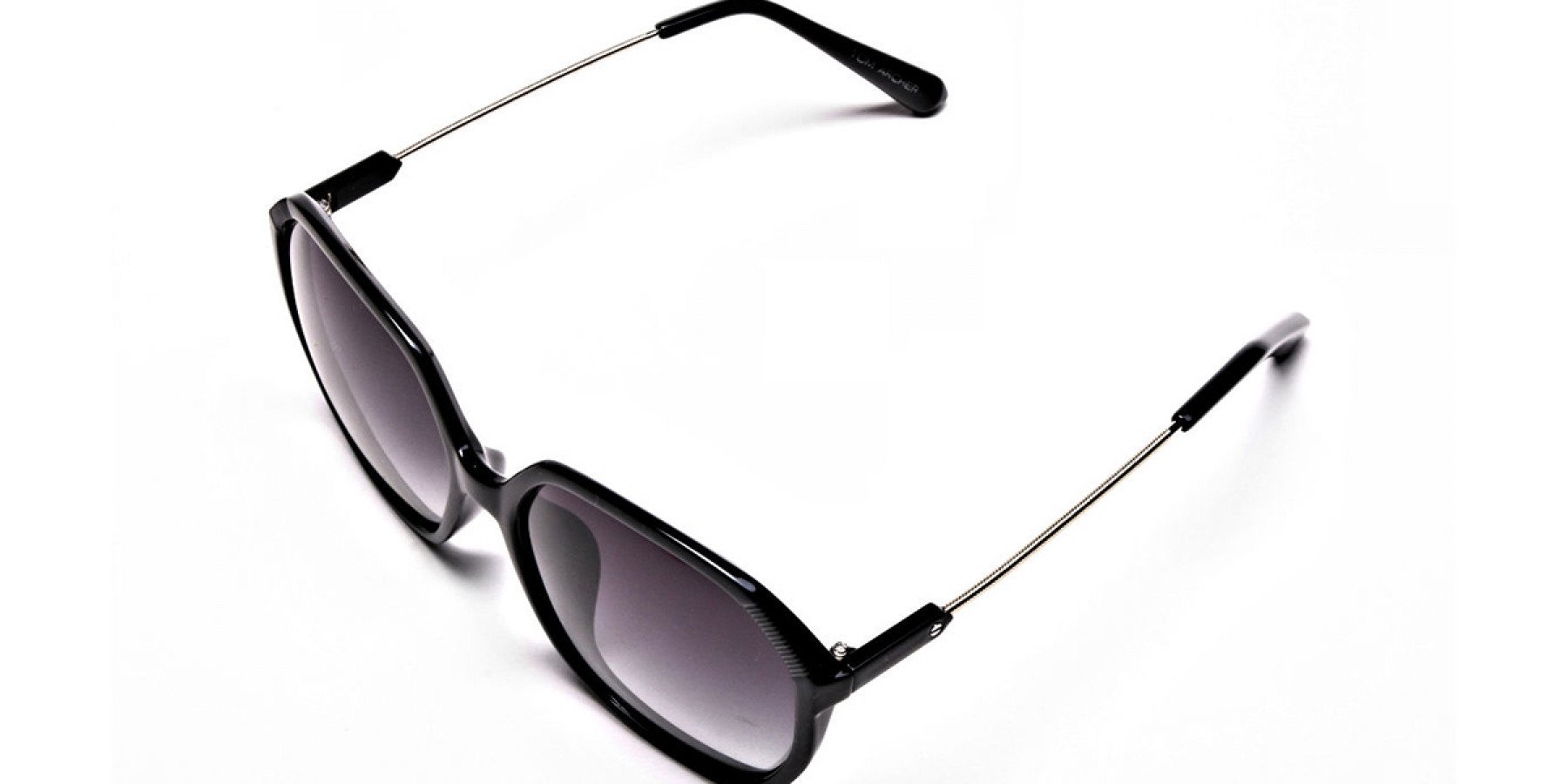 Black Hexagonal sunglasses with Grey Tint