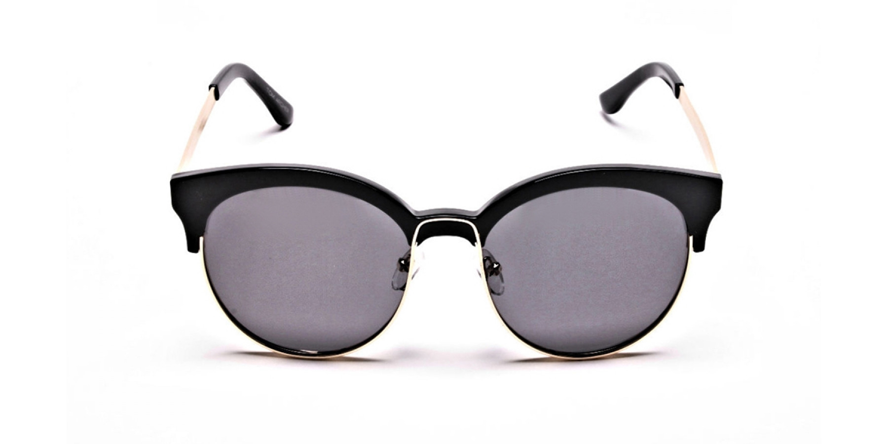 Gold & Black Browline Sunglasses