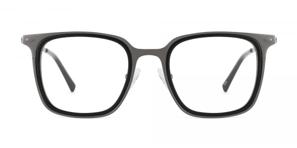 All Black Square Glasses