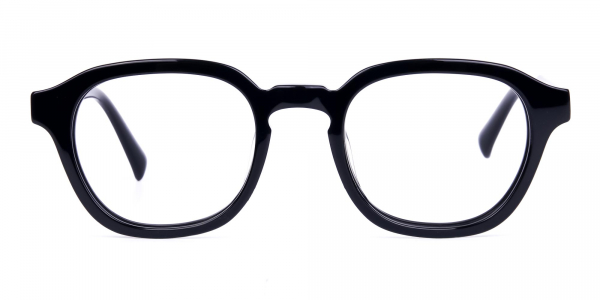 Trendy Black Geometric Glasses