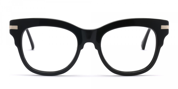 black cat eye glasses women