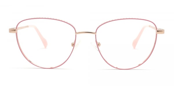 pink reading glasses