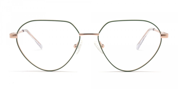 geometric cat eye glasses