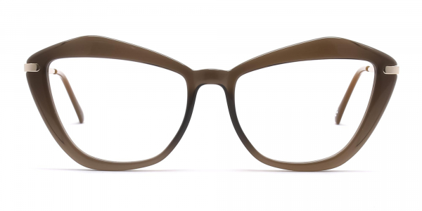 Brown Cat Eye Glasses