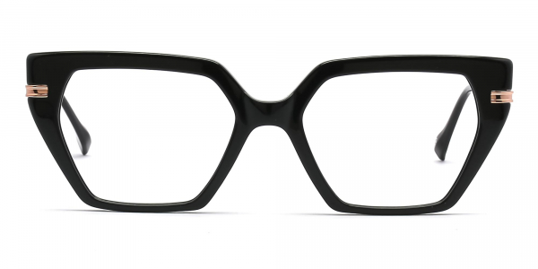 oversized black cat eye glasses