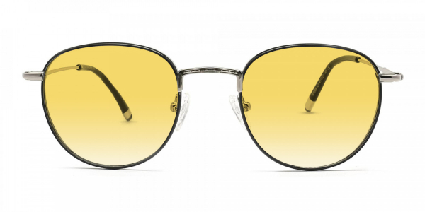 yellow round sunglasses