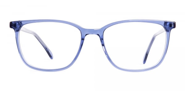 Dark Blue wayfarer Rectangular Glasses Frames