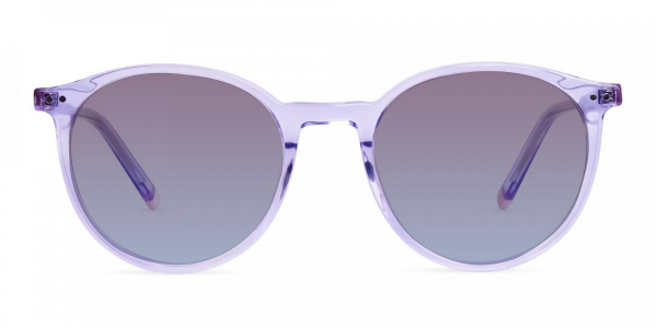 round purple sunglasses