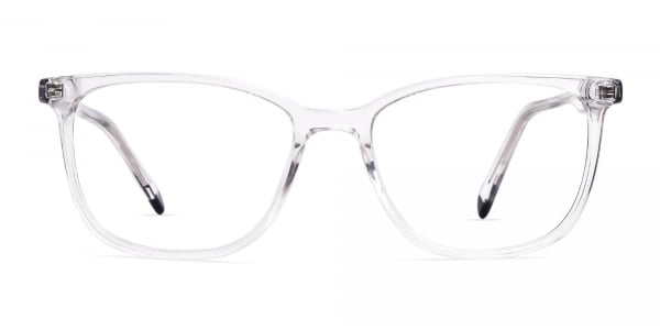 Transparent Wayfarer Rectangular Glasses Frames