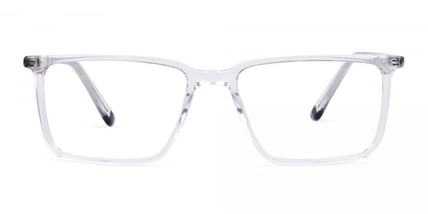 Crystal Clear Rimmed Round Glasses
