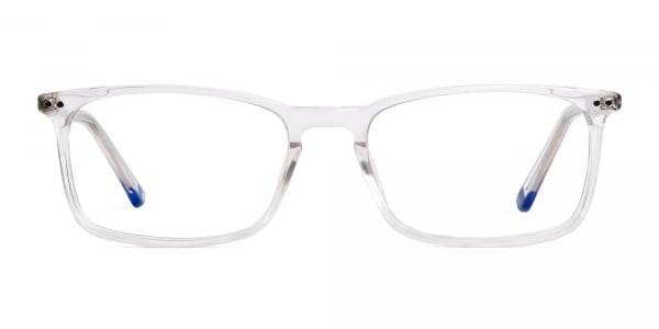 transparent glasses frames rectangular shape frames -1