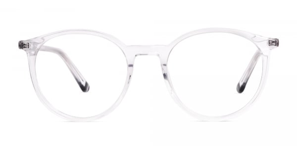 transparent round full rim glasses frames
