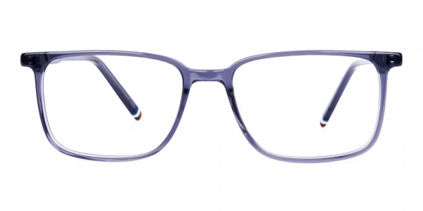 Blue Rimmed Rectangular Glasses
