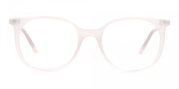 Calvin Klein CK19508 Milky White Classic Round Glasses