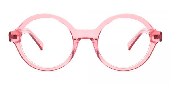 pink circle glasses  