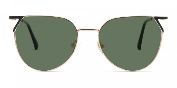 green tint sunglasses