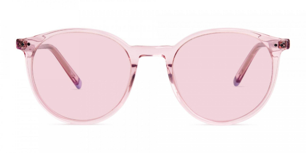 round pink sunglasses