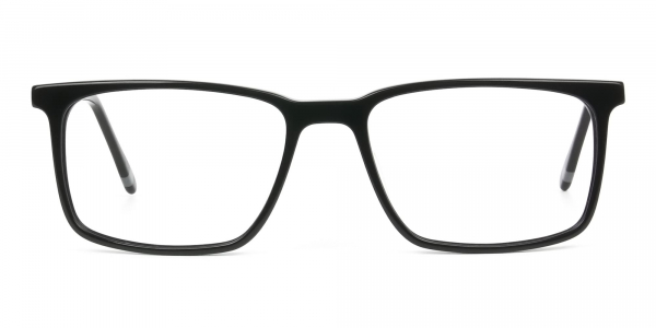 Designer Black Glasses Rectangular  