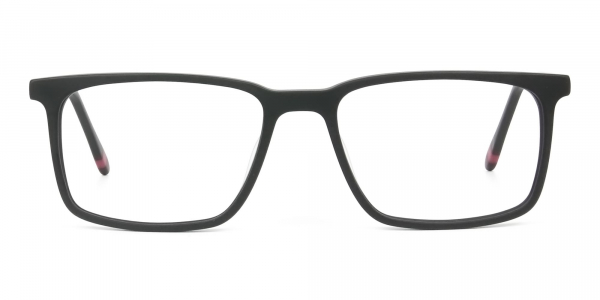 Designer Matte Black Optical Glasses  