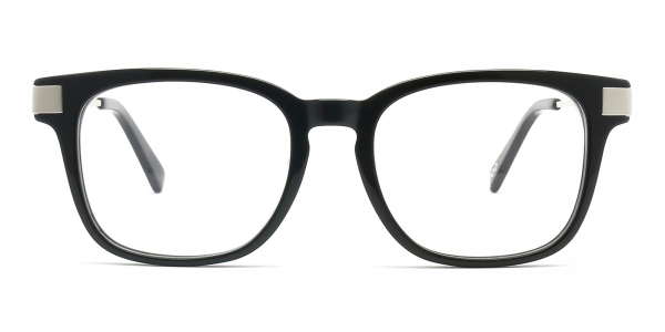 black fashion glasses