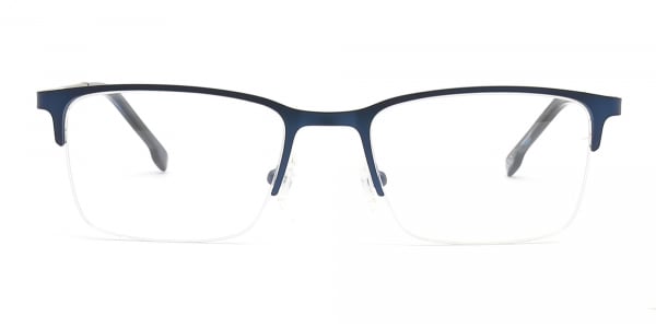 Blue Metal Glasses Frames